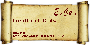 Engelhardt Csaba névjegykártya